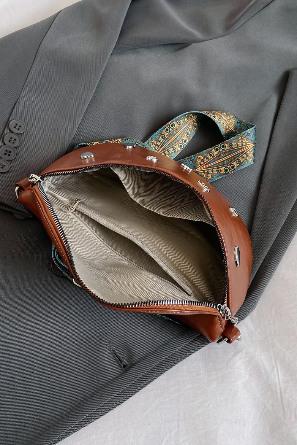 PU Leather Sling Bag