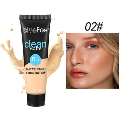 Facial Moisturizing Matte Concealer Lightweight Oil Control And Waterproof Sweat-proof Liquid Foundation