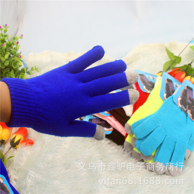 Touch screen gloves warm knit wool touch screen gloves winter touch gloves