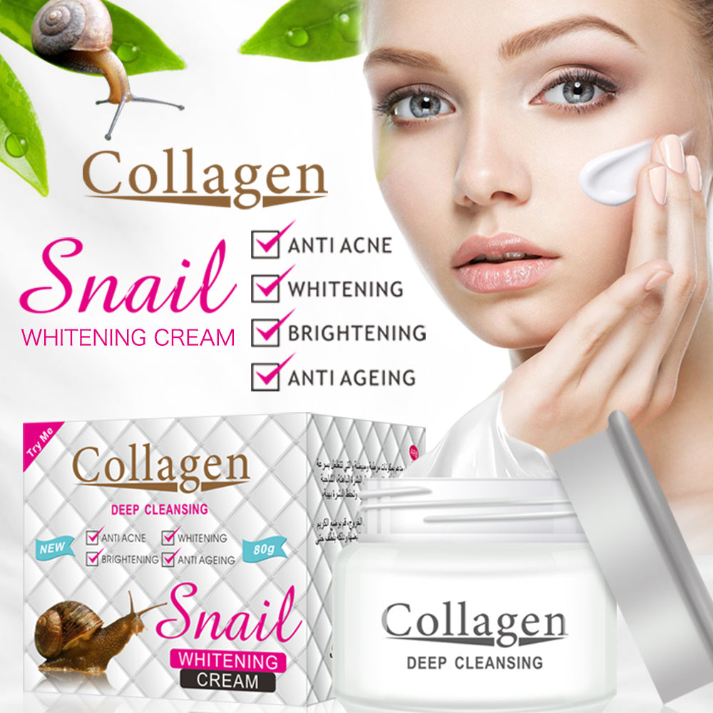 Snail Collagen Face Whitening Cleansing Repair Set