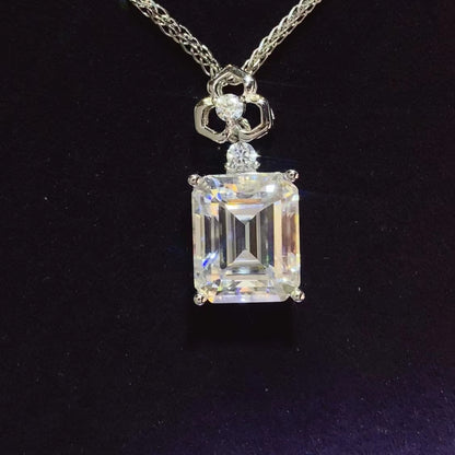 5 Carat Moissanite 925 Sterling Silver Necklace