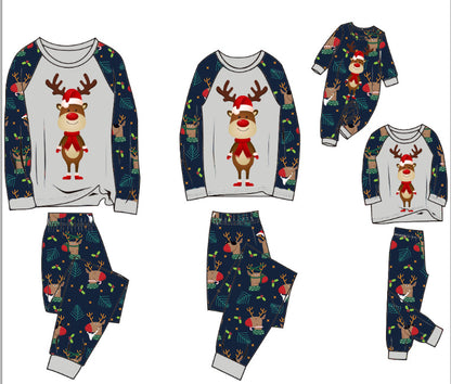 Family Pajamas Suit Baby Christmas Parent-child Pajamas