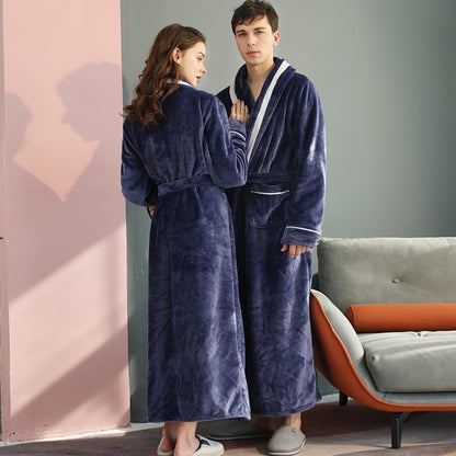 Couple One Piece Plus Oversized Bathrobe