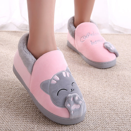 Cotton Slippers Women Platform Bag With Home