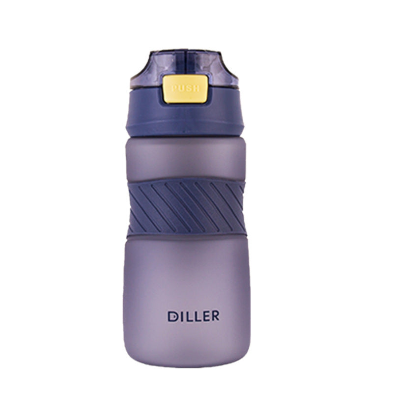 Plastic Cup, Frosted Sports Water Cup, Straw Space Cup