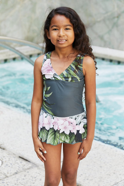 Marina West Swim Clear Waters Swim Dress in Aloha Forest