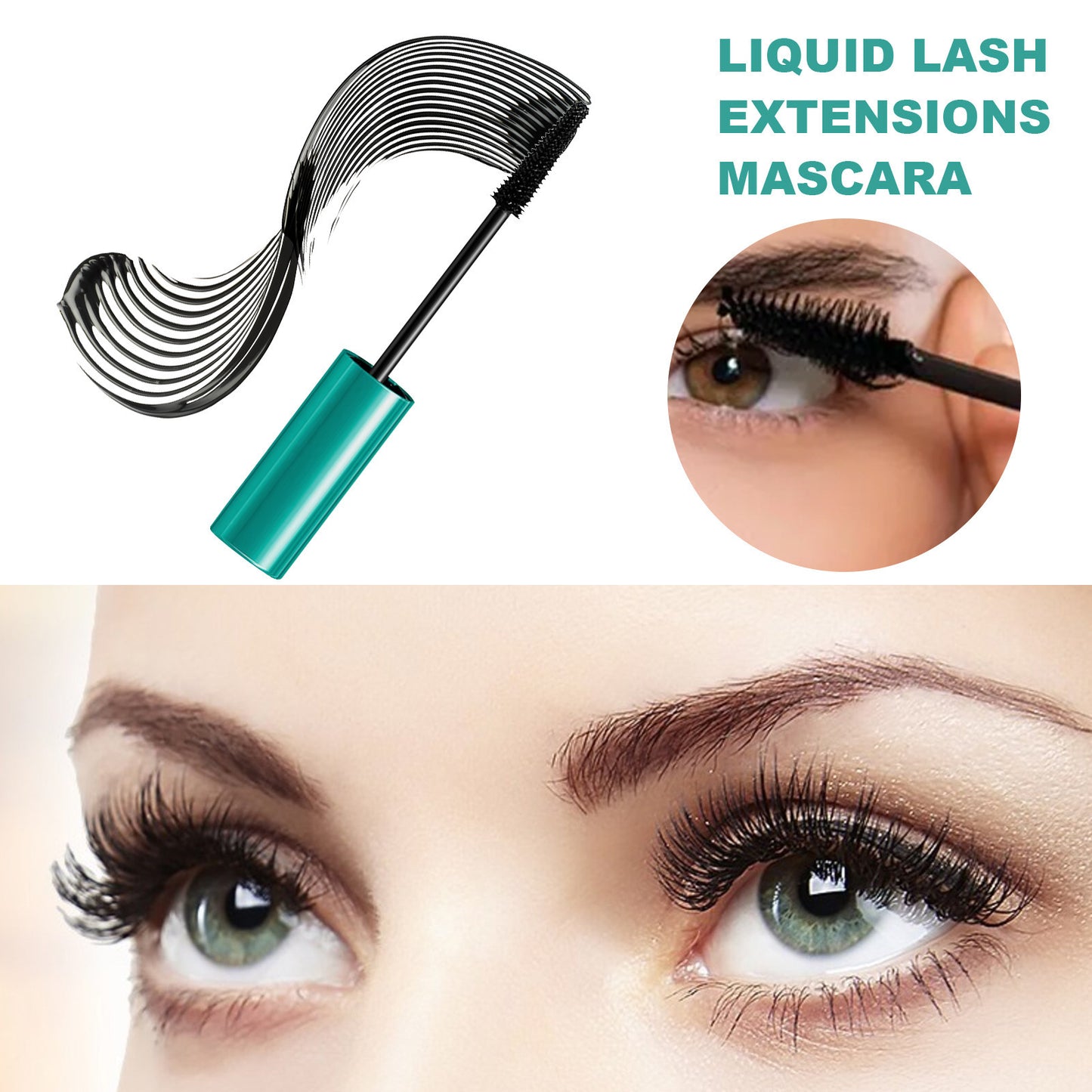 Black Curly Long Thick Mild Smear-proof Makeup Mascara