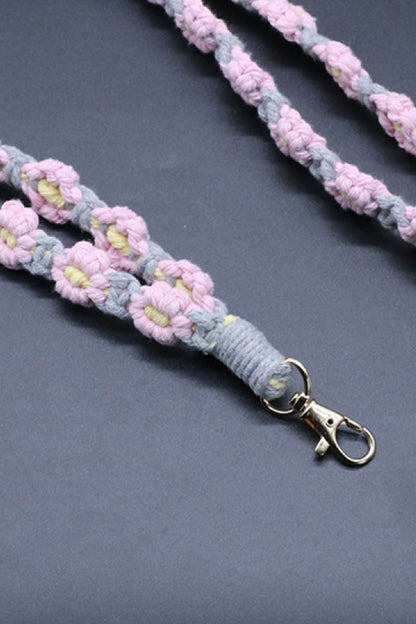 Flower Macrame Phone Lanyard