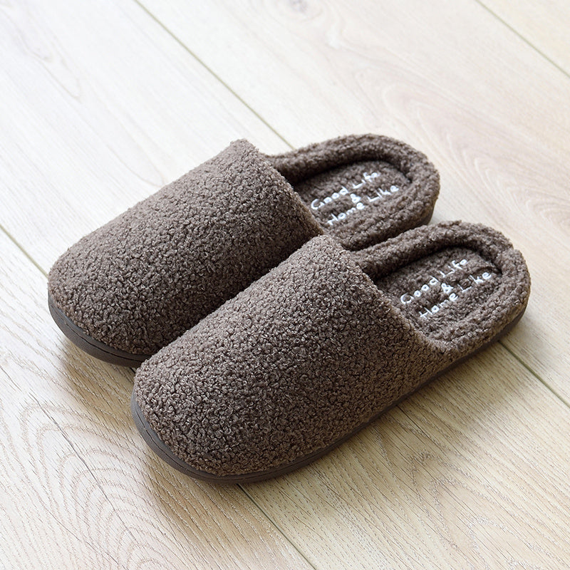 Winter cotton slippers women indoor home