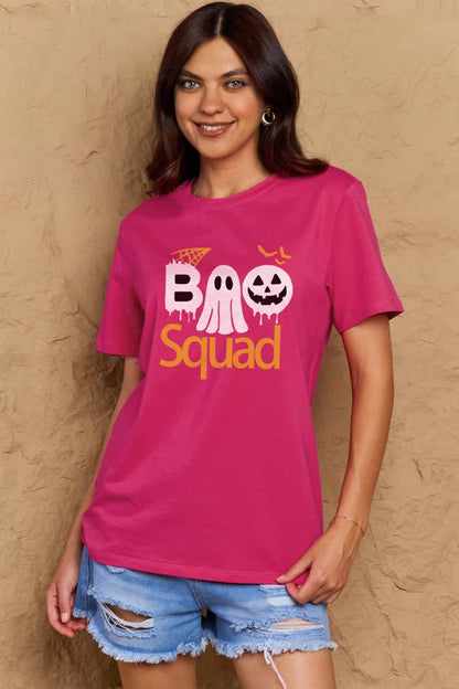 Simply Love Full Size BOO SQUAD Graphic Cotton T-Shirt