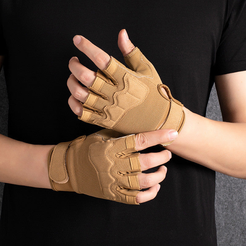 Tactical half finger gloves