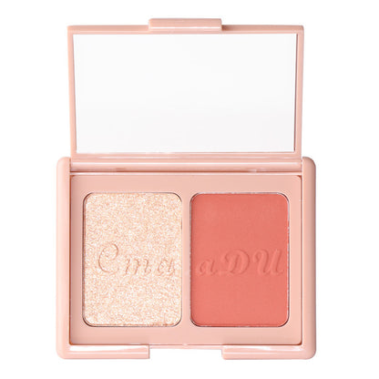 Two-tone Blush Highlighter And Contouring Palette