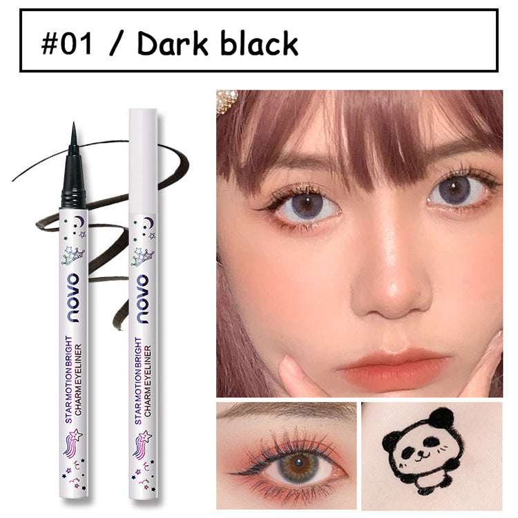 Water - repellent very fine color eyeliner