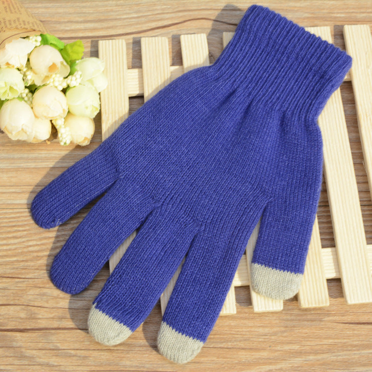 Touch screen gloves warm knit wool touch screen gloves winter touch gloves