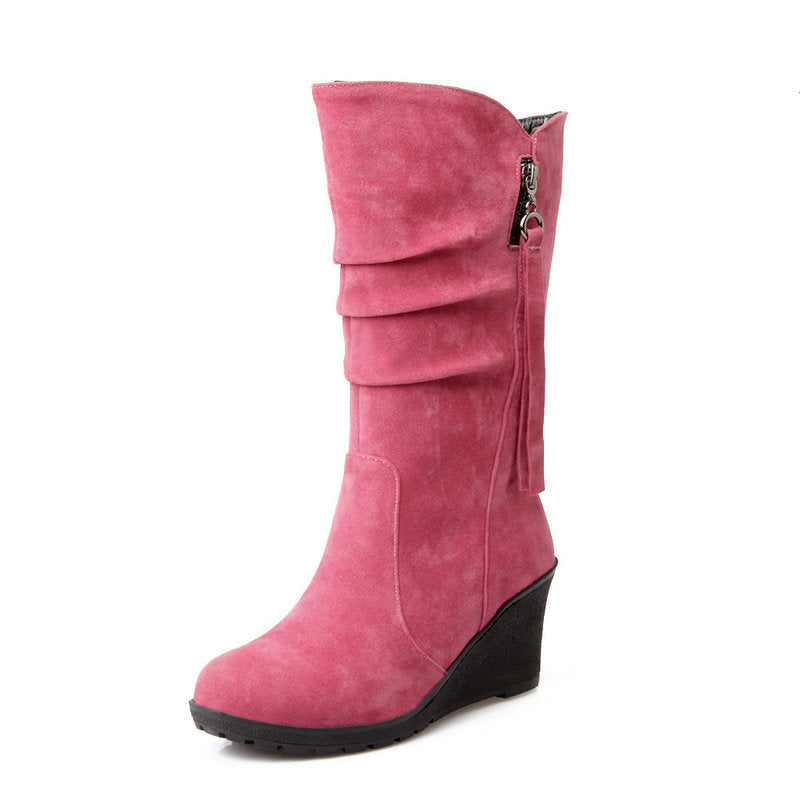 Autumn And Winter Mid-tube Boots Women