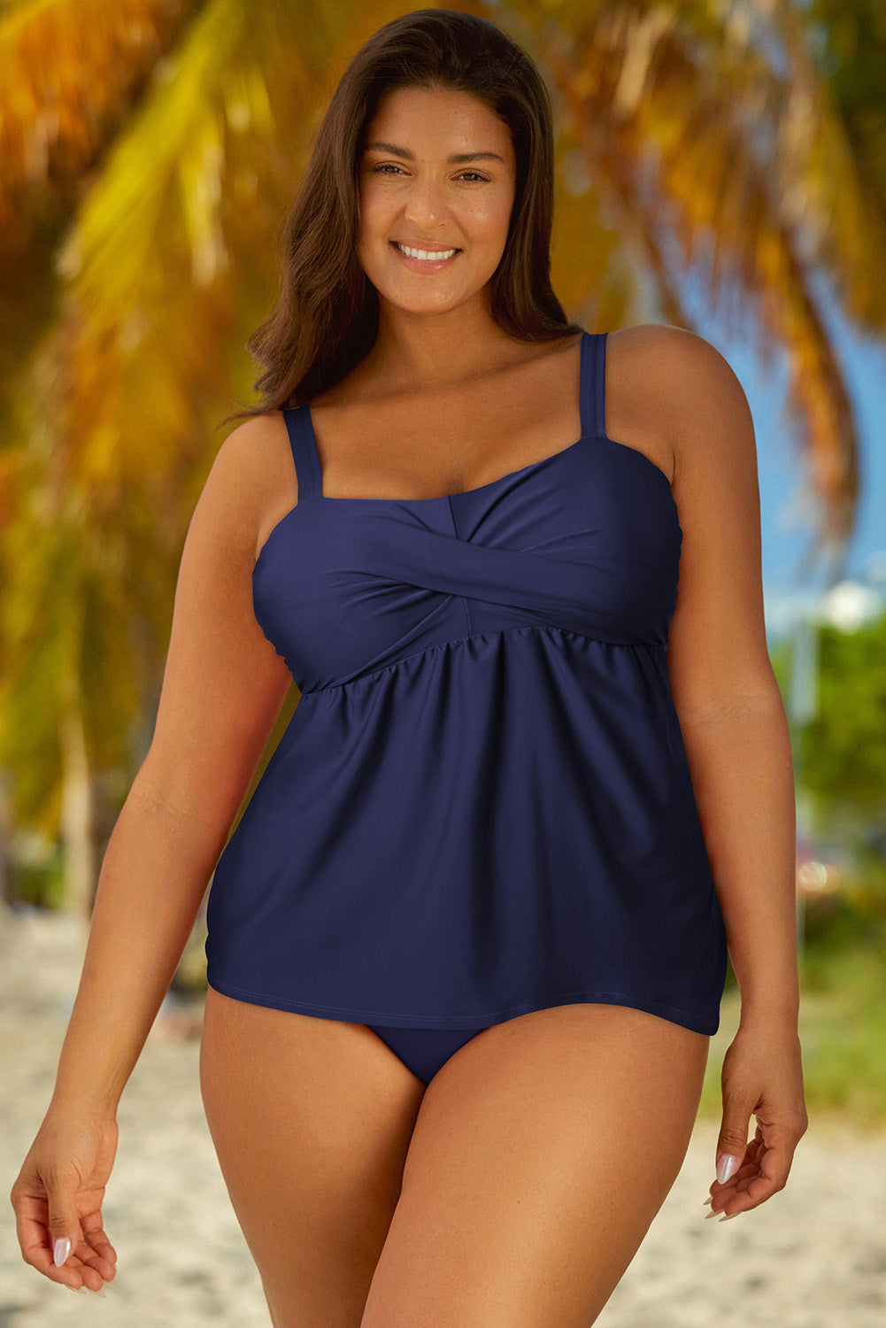 Volgrootte verstelbare band Tankini-stel