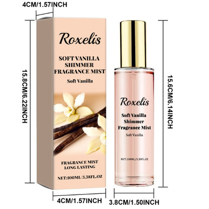 Roxelis Nude Vanilla Glitter Eau De Parfum Spray Long-lasting Fragrance