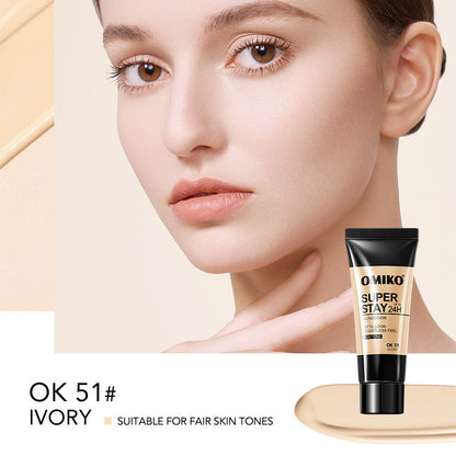 Smear-proof Makeup Liquid Foundation Concealer Nourishing Lady