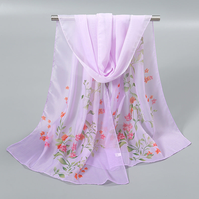 Little Chiffon Small Silk Scarf Scarf For Women