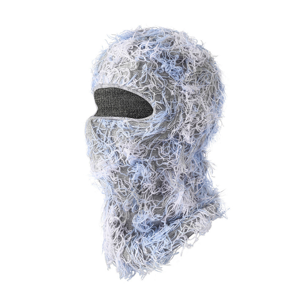 European And American Knitted Warm Face Mask