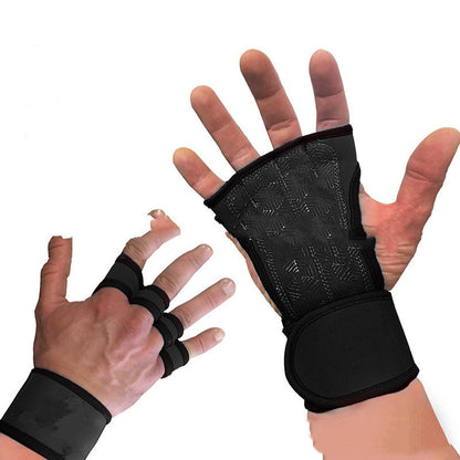 Weightlifting Gloves Half Finger With Wrist Gloves