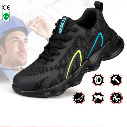 Steel Toe Shoes For Men Work Safety Shoes Nonslip Indestructible Sneakers