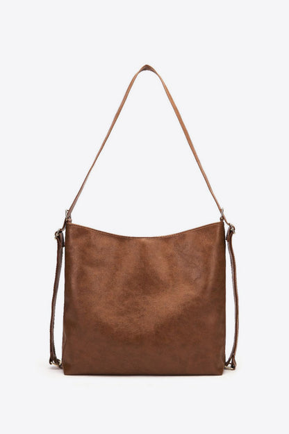 Large PU Leather Crossbody Bag