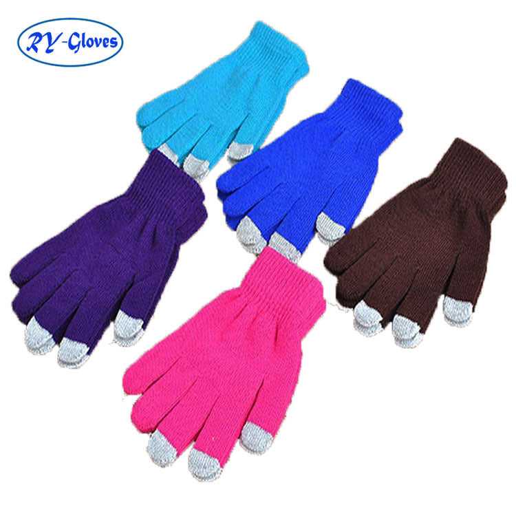 Touch screen gloves warm knit wool touch screen gloves winter touch gloves