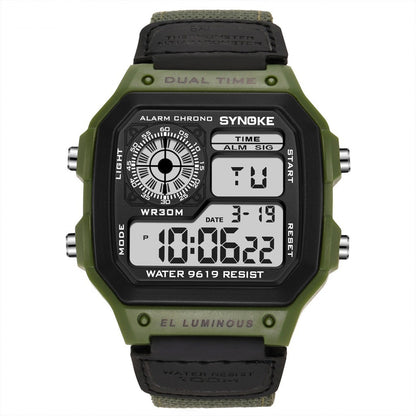 Retro Electronic Watch Luminous Waterproof Sports Men's Watches