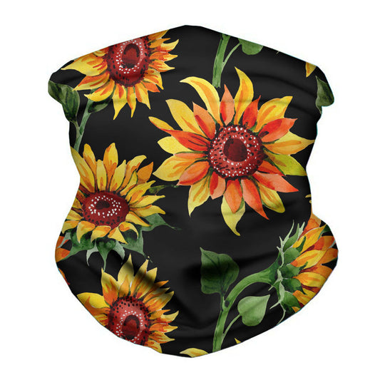 Digital printed sun flower scarf