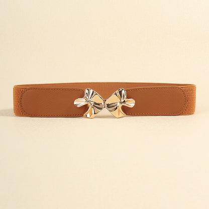 Alloy Buckle Elastic Belt