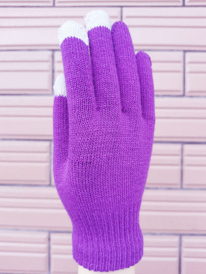 Touch screen gloves warm knit wool touch screen gloves winter touch gloves