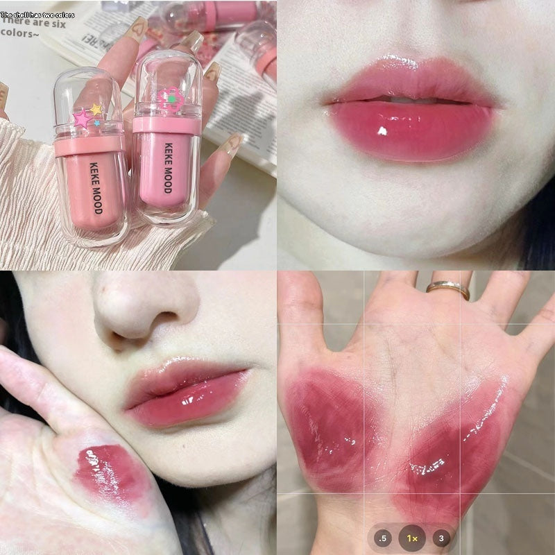 Soft Candy Jelly Lip Lacquer Water Crystal Color Lasting Nourishing Moisturizing Full Lips Student Party Lipstick