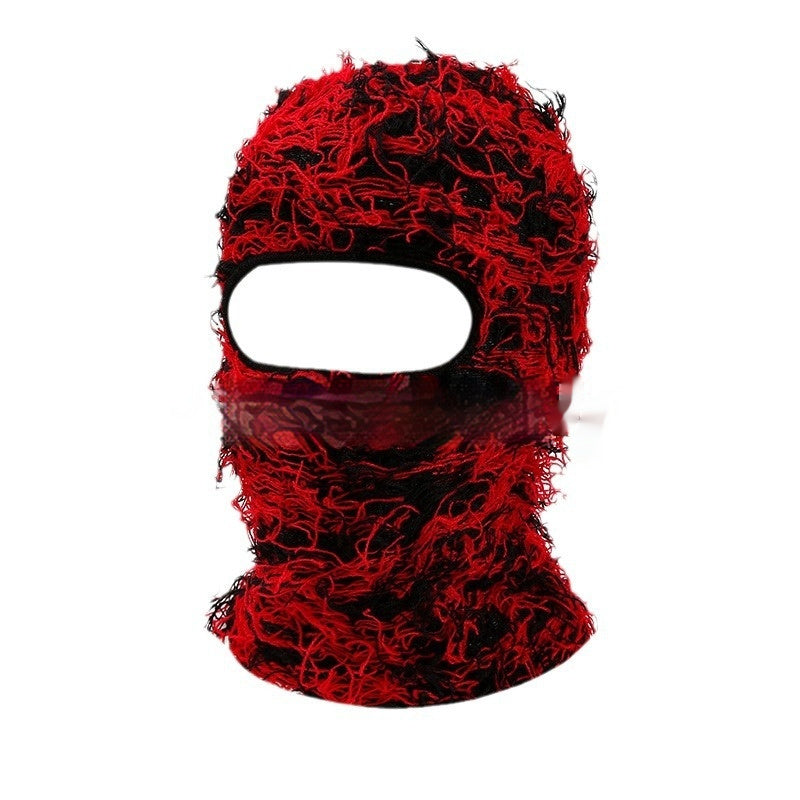 Colorful High Street Hip Hop Street Personality Knit Hat Unisex Warm Mask Hat