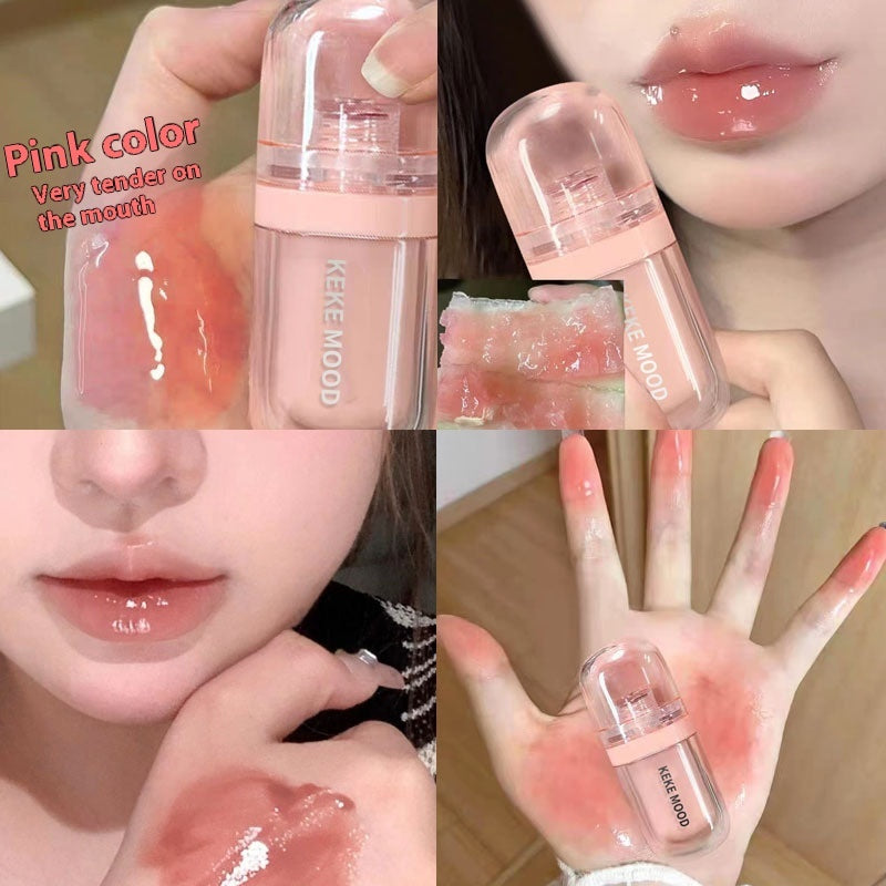 Soft Candy Jelly Lip Lacquer Water Crystal Color Lasting Nourishing Moisturizing Full Lips Student Party Lipstick