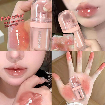 Soft Candy Jelly Lip Lacquer Water Crystal Color Lasting Nourishing Moisturizing Full Lips Student Party Lipstick