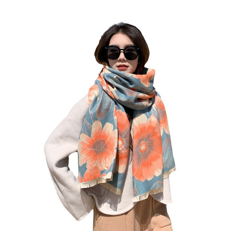 Yunnan Travel Wear Artificial Cashmere Scarf Women