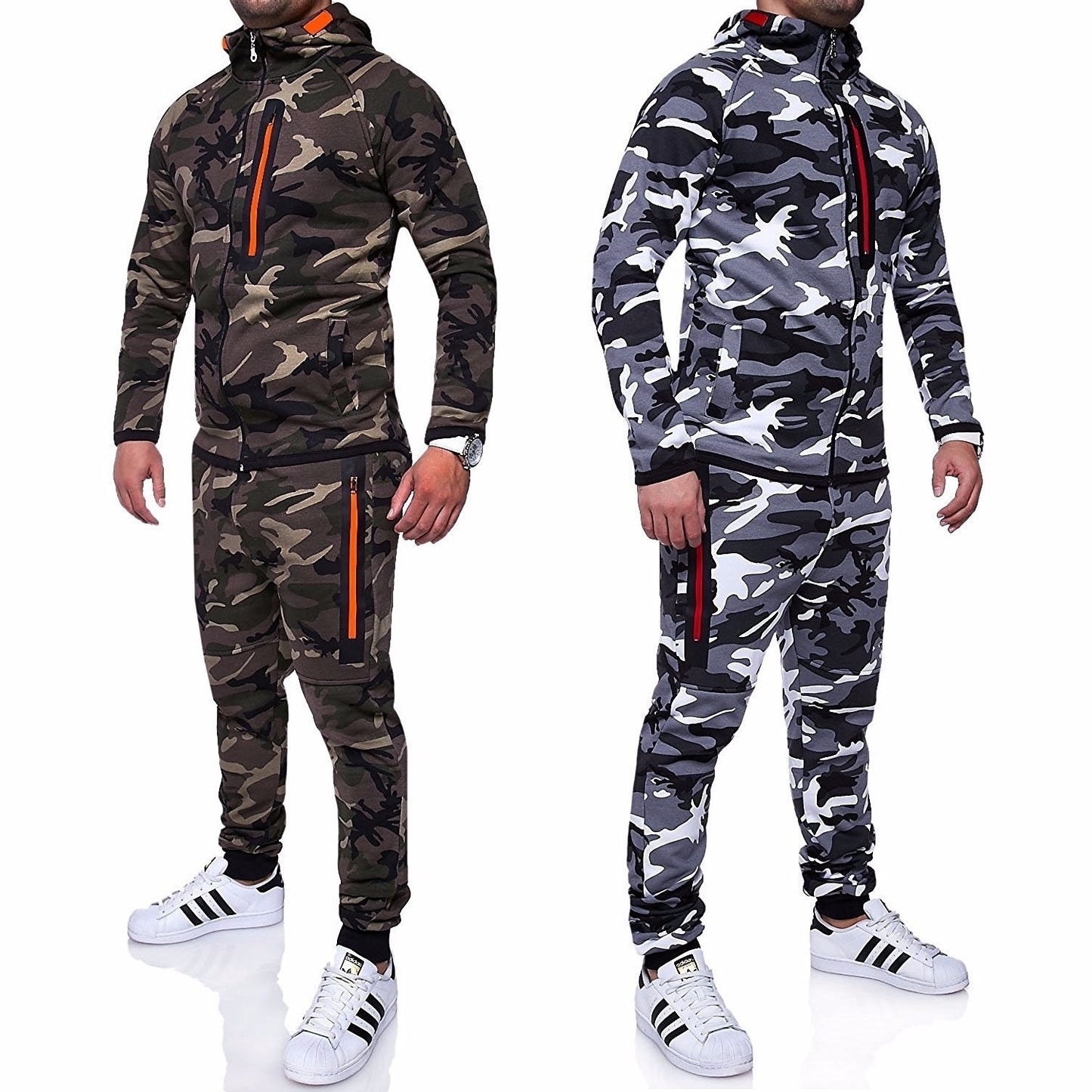 Hoodies camouflage sports suit