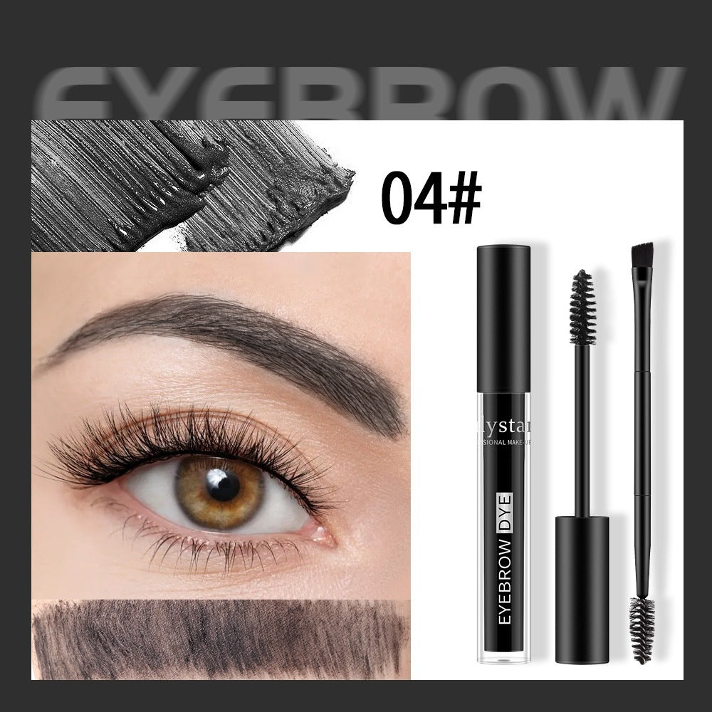 Makeup Liquid Eyebrow Cream Double-headed Eyebrow Brush Wild Natural Long Lasting Shaping Waterproof And Sweat-proof