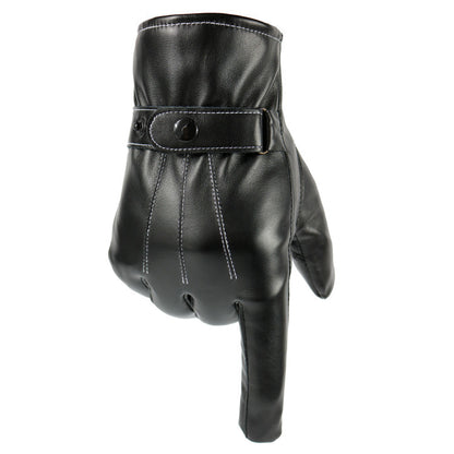 Leather touch gloves