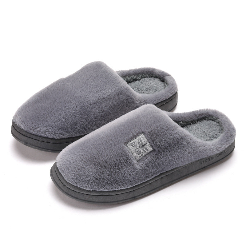 Home Soft Bottom Warm Men And Women Cotton Slippers