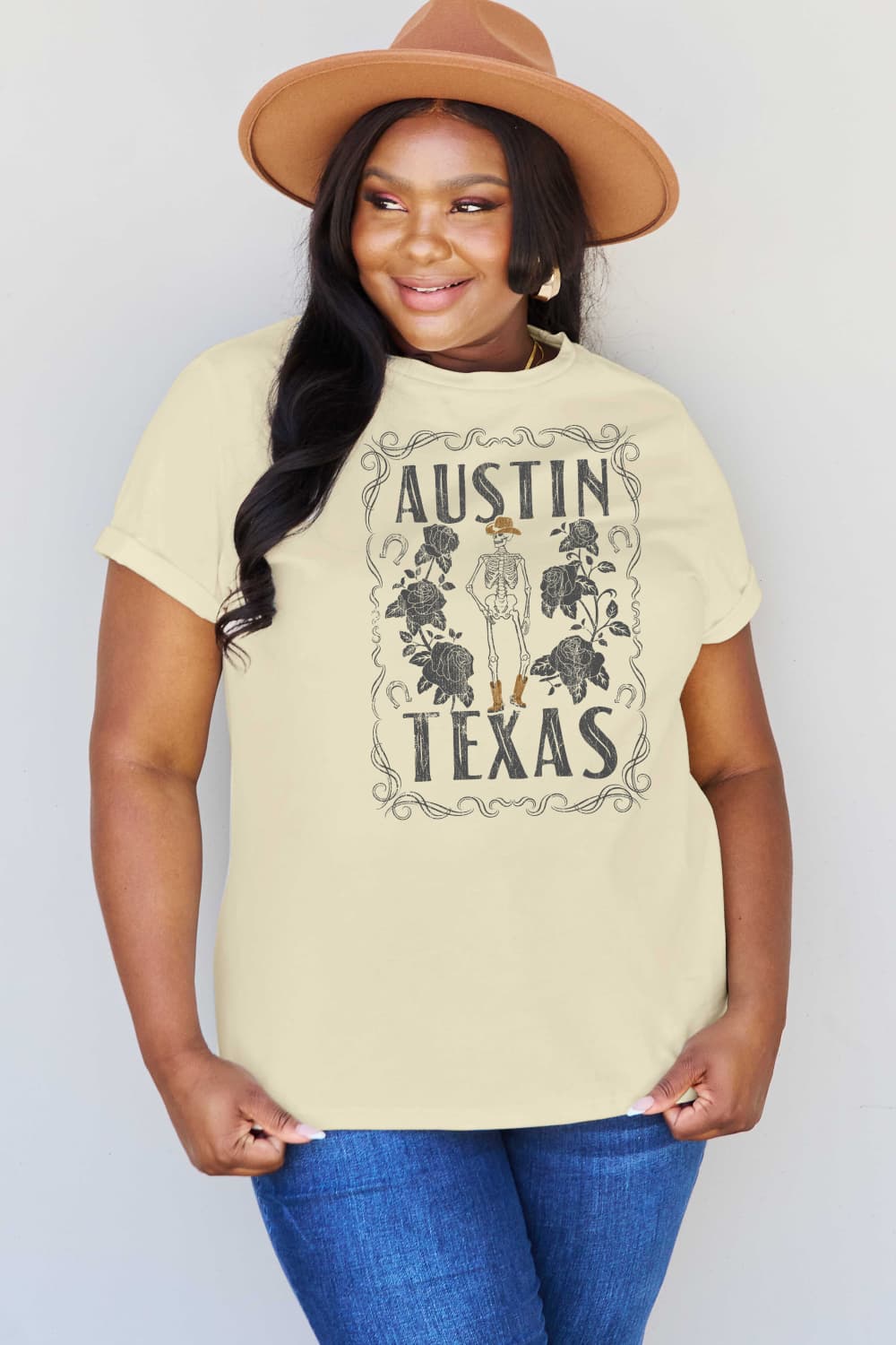 Simply Love Full Size AUSTIN  TEXAS Graphic Cotton T-Shirt