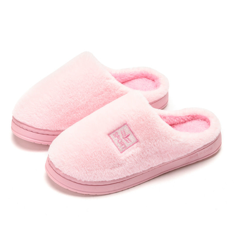 Home Soft Bottom Warm Men And Women Cotton Slippers