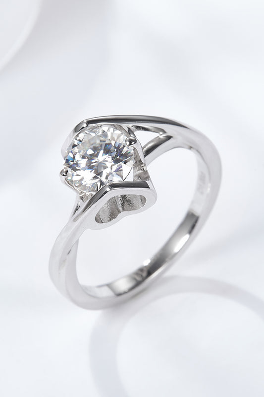 Kry wat jy nodig het 1 karaat Moissanite-ring