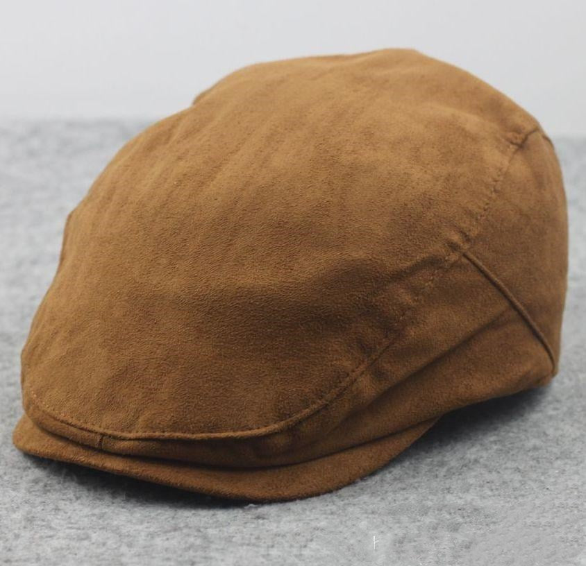 Beret suede cap