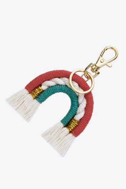 Random 4-Pack Rainbow Tassel Key Chain