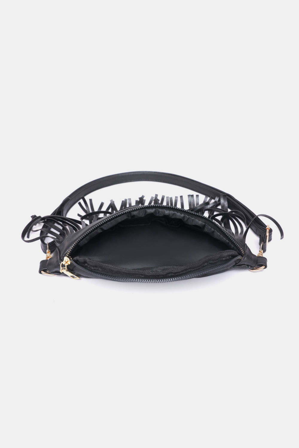 Fringed PU Leather Sling Bag