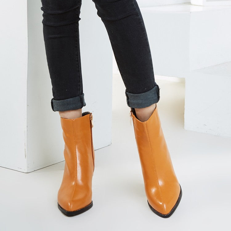 Short Boots  Autumn And Winter Heel Shoes Women