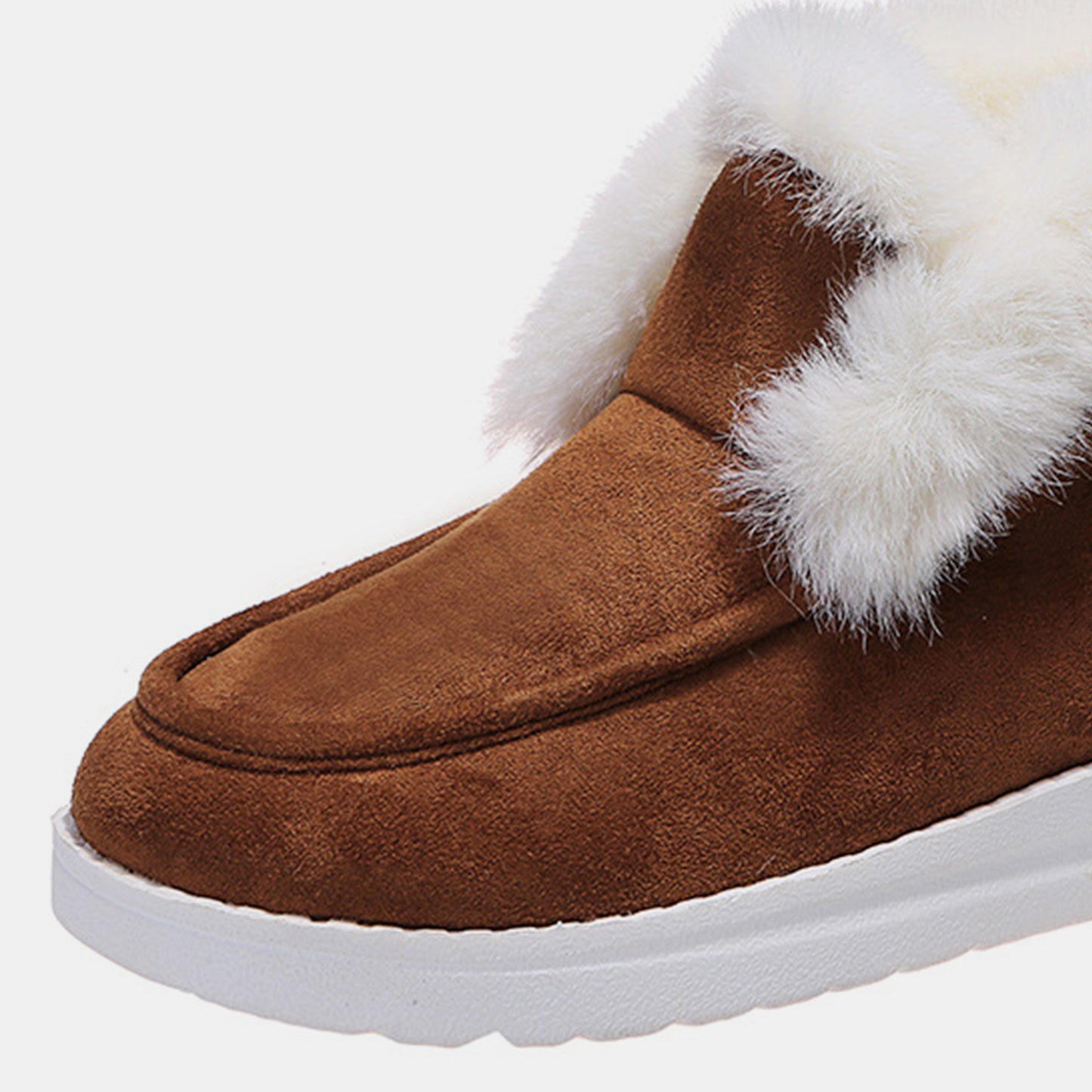 Furry Suede Snow Boots