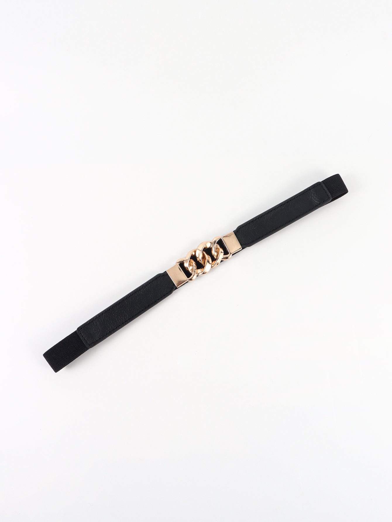 Zinc Alloy Buckle Elastic PU Belt